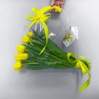 Сумочка с тюльпанами на 8 марта